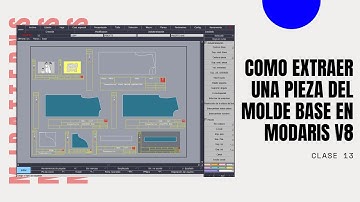 CURSO LECTRA MODARIS V8 VIDEO#13 [COMO EXTRAER PIEZAS DE UN MOLDE BASE EN MODARIS ]