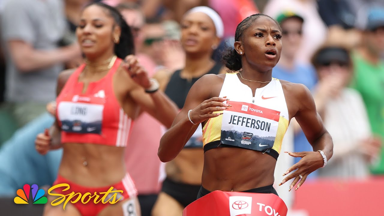 Melissa Jefferson-Wooden adds 200m to 100 national title at USATF Outdoor Championships | NBC Sports