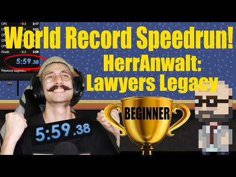 [WR] Speedrun: HerrAnwalt: Lawyer's Legacy [Beginner] in 5:59 | 😱 #nopart2