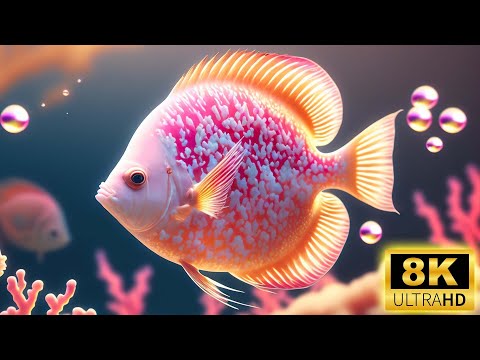 The Best Aquarium for Relaxation Scenic Ocean Film With Piano Music