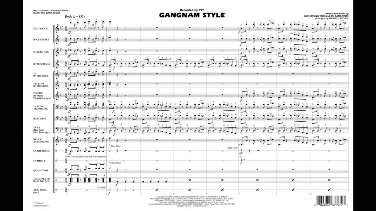 Gangnam Style arranged by Michael Brown