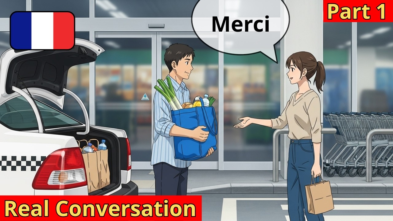 Поездка на такси №1 | 10 коротких французских диалогов | Французский для начинающих | A1-A2-B1