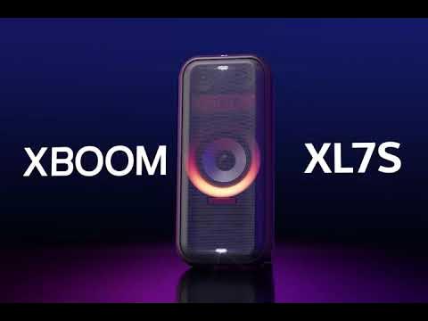 LG XBOOM XL7S 250W 2.1 ch Pixel LED & Multi-Color Ring Lighting Audio  System up to 20HR Battery - YouTube