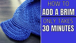How to Add a Brim to a Tam, Hat, or Cap (Takes LESS Than 30 Minutes!)