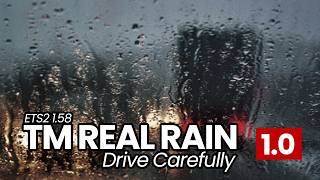 Download Lagu The Best Rain Mod for ETS2 1.58? Introducing TM Real Rain v1.0 (Glass Coating vs Standard) MP3