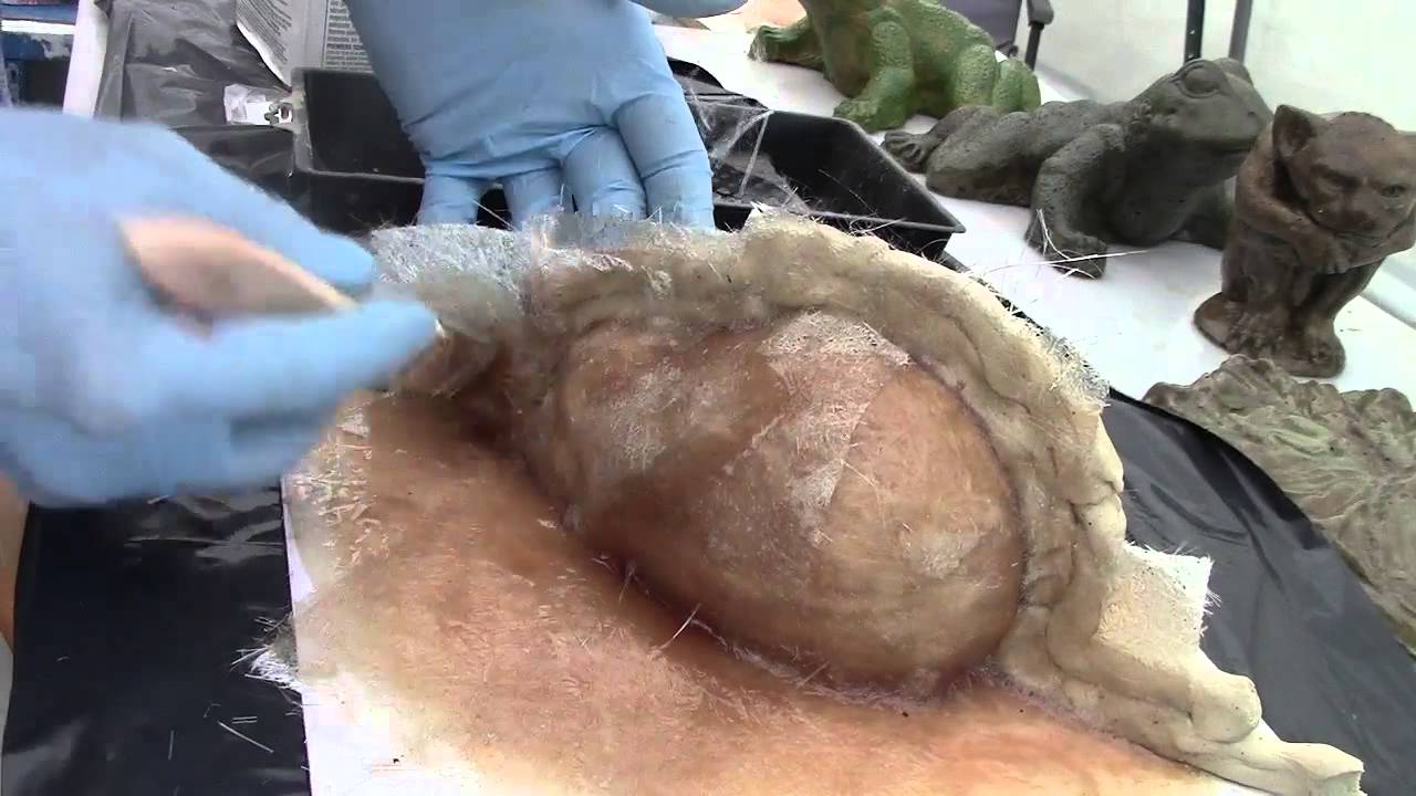 Fibreglassing Backup Mother Mold for Latex Concrete Mold Making