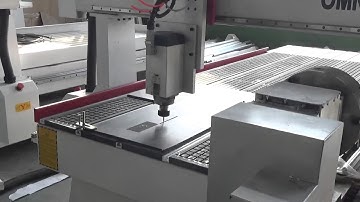 OMNI 3 axis Basic 1325 CNC router engraving 3D relief sculpture on PVC