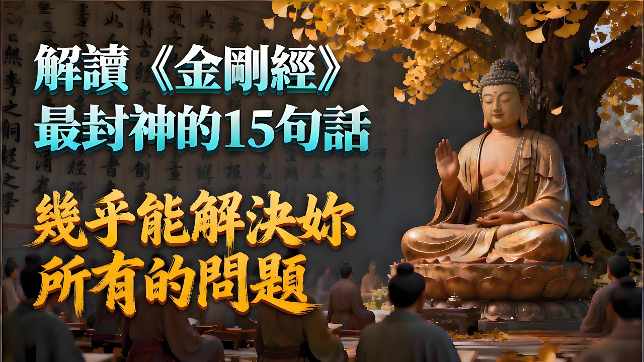 解讀《金剛經》最封神的15句話，幾乎能解決妳所有的問題！