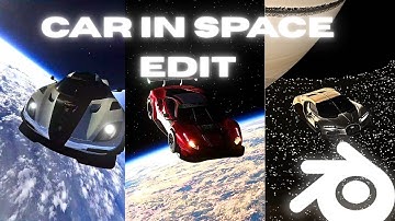 How to make Viral "car in space" Edits in 5 minutes