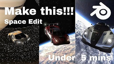 How to make Viral "car in space" Edits in 5 minutes