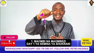 YAFAA MMOJA AFE ILI TANZANIA IWE SALAMA || MWENYE HAKI ATAISHI KWA IMANI NA AMANI || MWL PETRO