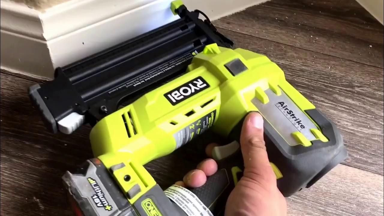 Ryobi Nail Gun P320 Battery Operated Review! YouTube