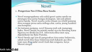 Novel ( Basa Sunda kelas 9 )
