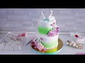 Летний свадебный торт в 2 яруса