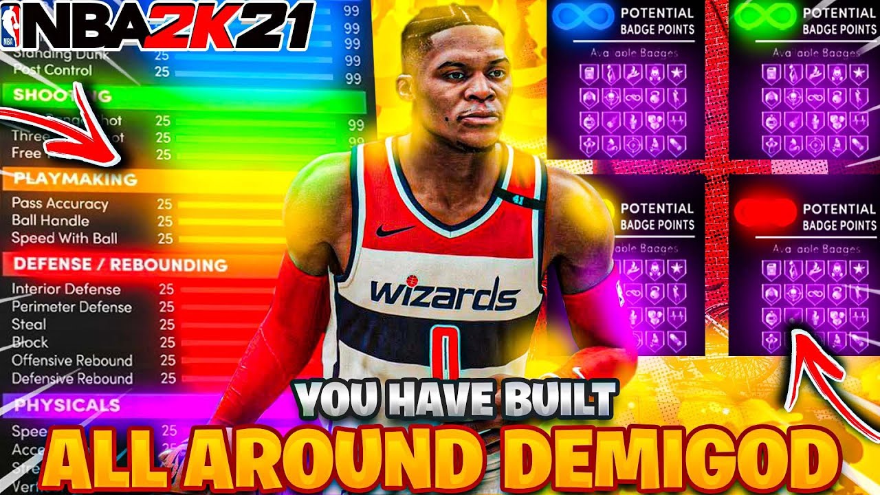 The BEST POINT GUARD BUILD in NEXT GEN NBA 2K21 99 Dunk, 99 Three, 99