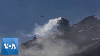 Fire Breaks Out at Mountaintop Restaurant in Swiss Alps