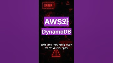 AWS 대란 원인 DynamoDB! 쇼핑몰 1층 편의점 비유로 완벽 이해 | NoSQL 데이터베이스 기초 | 개발자 필수 #개발자 #shorts #dynamo #aws #장애