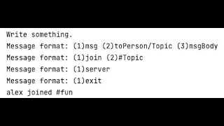 Java Code: Chatbox (terminal based)