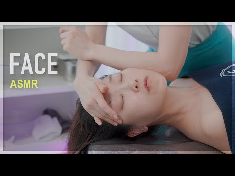 ASMR 😪 윤곽관리 프로에게 받은 피부관리 ☁️  얼굴 마사지로 꿀수면