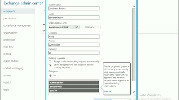 HOW TO CREAT AND MANAGE RESOURCE MAILBOX IN EXCHANGE SERVER 2013