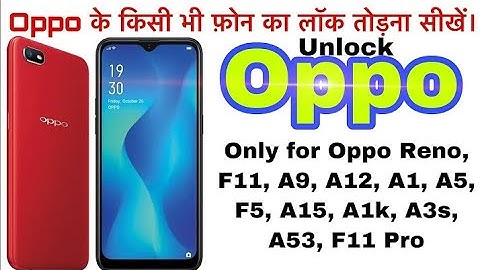 Oppo A1k CHP1923 UNLOCK with Miracle Box