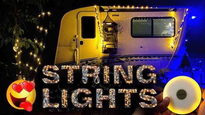 Outdoor Waterproof Portable Stowable String Light, 10M Camping String Lights