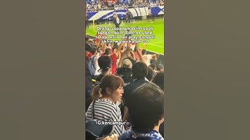 Respect! supporter Jepang tepuk tangan utk Timnas Indonesia yg tetap main fair play meski kalah 6-0