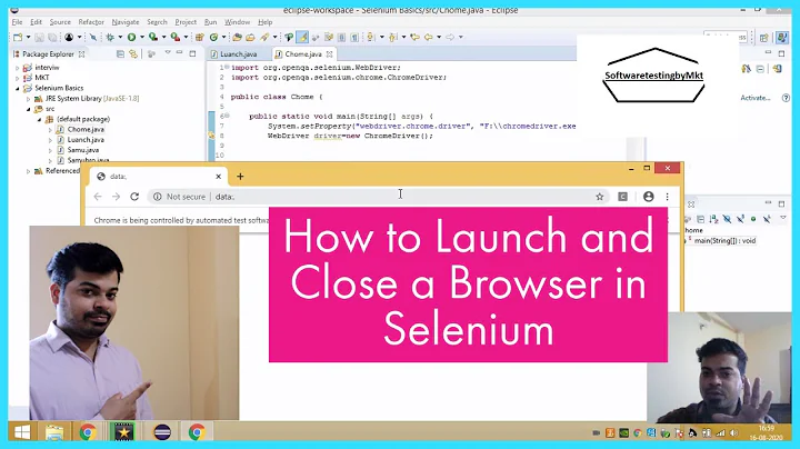 How to Launch a browser in Selenium | Chrome and Firefox browser Launch