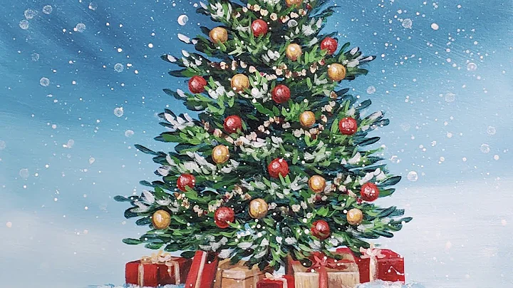 Christmas Tree Acrylic Painting LIVE Tutorial