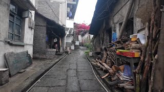 Fish Mouth(Yu Zhou) Town [4K HDR] | Forgotten Time Old Houses | Stone Ladders | Reminders | ChongQ