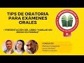 TIPS de oratoria para EXÁMENES ORALES