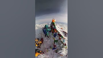 Thumbnail of Top of the world Mt. Everest summit #shorts