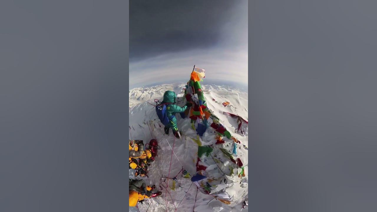Top of the world Mt. Everest summit #shorts