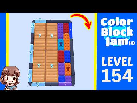 Color Block Jam Level 154 walkthrough video preview
