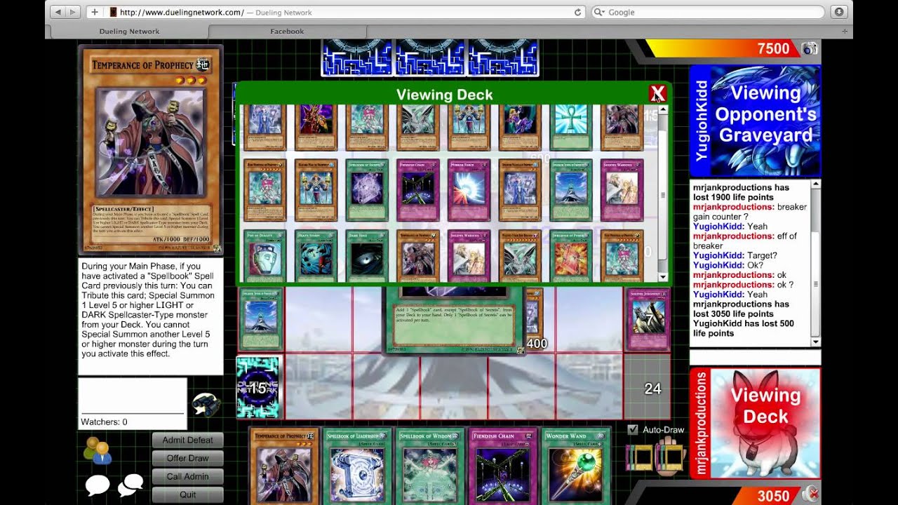 Yu-Gi-Oh! Dueling Network: Spellbook vs. Dino Rabbit Game 1 - YouTube