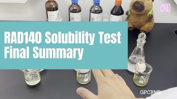 RAD140 Solubility Test - Final Summary