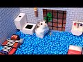 Hamster escapes the awesome minecraft maze with obstacle course
