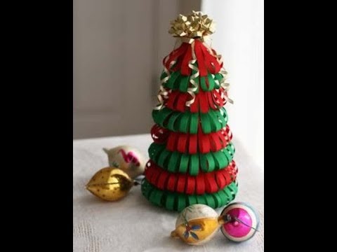 DIY Mini Árvore de Natal Feita de EVA e Cone de Papelão - YouTube