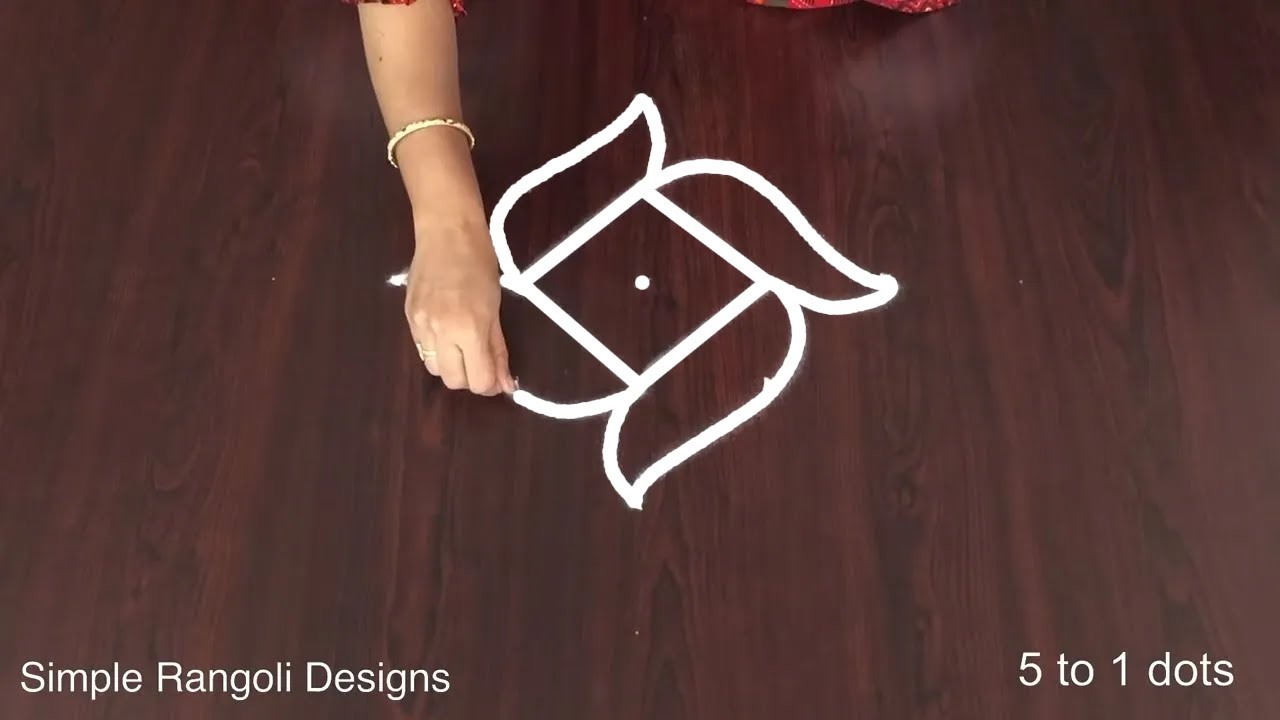 5×1 Dots Karthigai Depam Kolam