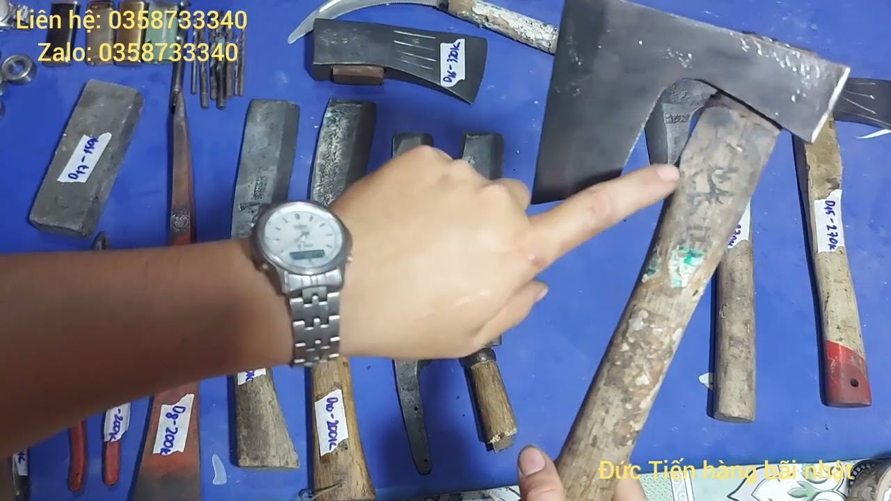 máy bắn mực tia đỏ_ dao đi rừng_ búa rìu_ đồ nghề hàng... - youtube
