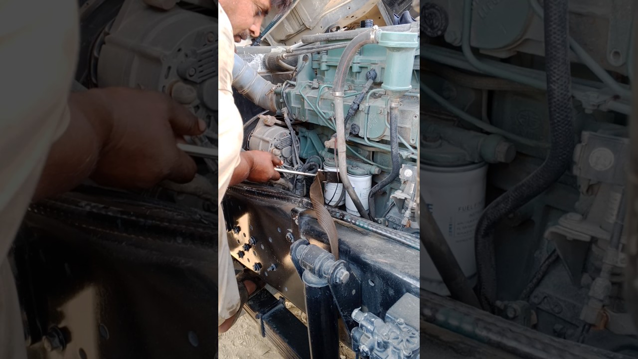 Truck fuel filter exchange# truck# diesel 