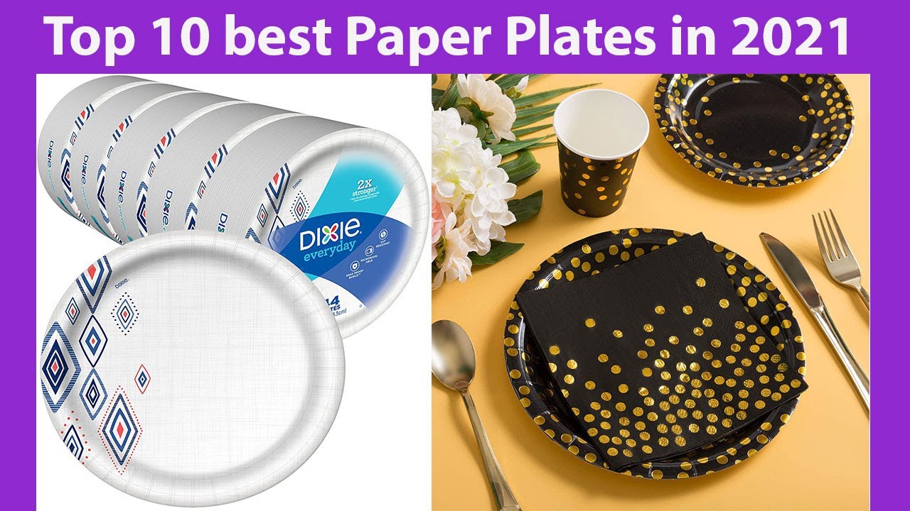 Stock Your Home 9-Inch Paper Plates Uncoated, Everyday Disposable Plates 9 Paper Plate Bulk, White, 500 Count