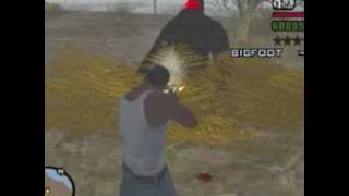 GTA SA (PC) Hunting Bigfoot (mod) 3/3   Yeti found