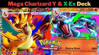 1 Hit KO or Attack 1 Turn Early! Mega Charizard Y & X Ex Deck! (with decklist) - Pokémon TCG Pocket