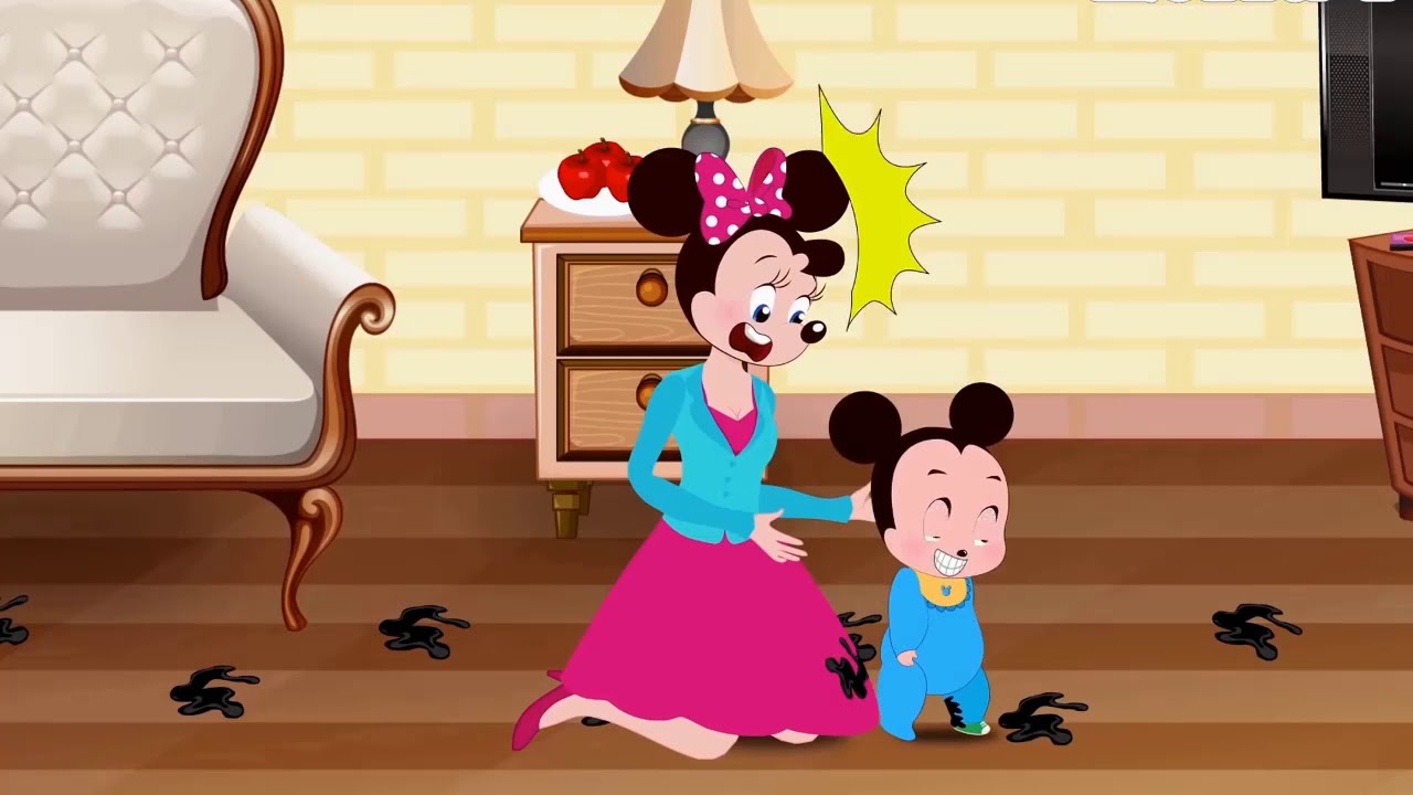 Learn Colors with Mickey Mouse & Minnie Mouse - Nursery Rhymes Song For ...