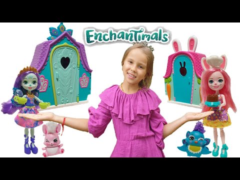 Enchantimals домики Бри Кроли и Пэттер Павлины Куклы Энчантималс Обзор