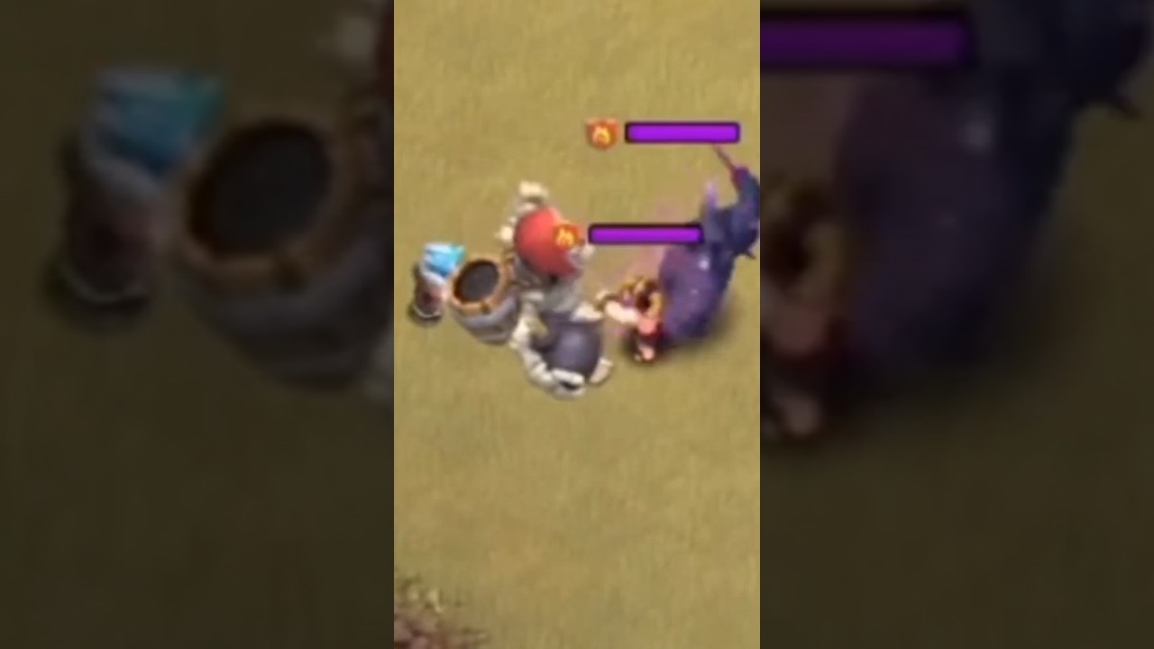 PEKKA vs GIANT SKELETON Fight 😂 (Clash of Clans) shorts clashofclans YouTube