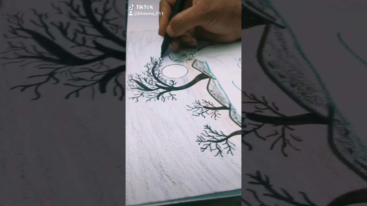 Easy way of drawing for beginners | girl drawing | beautiful painting