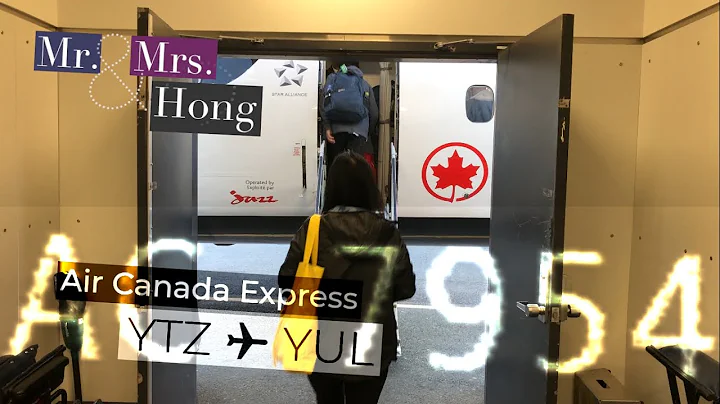 Short Hop to Montreal on a TORONTO-MADE PLANE! (AC7954, YTZ ✈ YUL Flight Review) | Mr. and Mrs. Hong