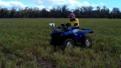 Measuring NDVI with Greenseeker on quadbike